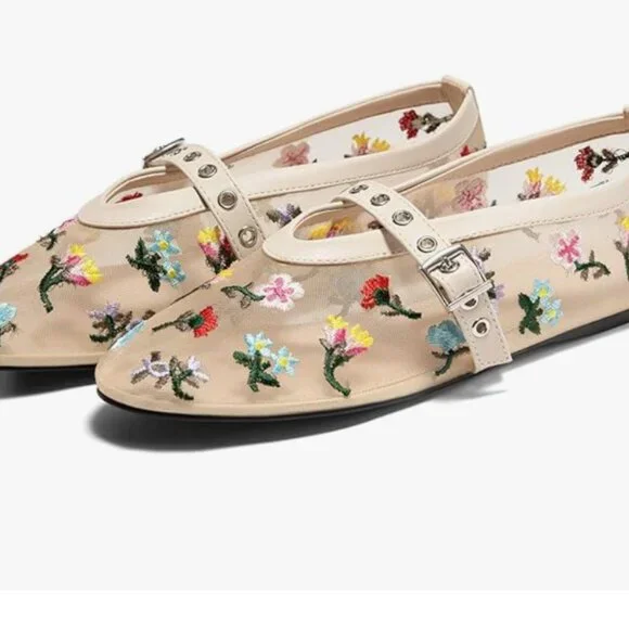 Mesh Ballet Flats